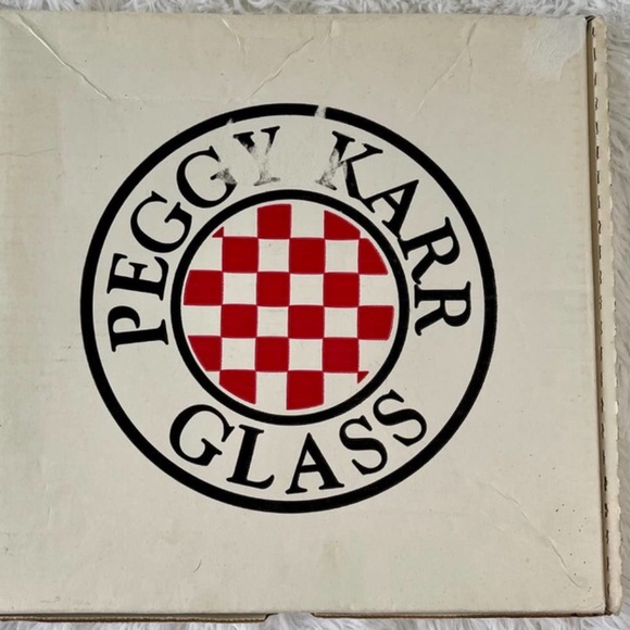 Peggy Karr Glass 12” Square In Halloween Design Serving Platter Handmade - Picture 4 of 7